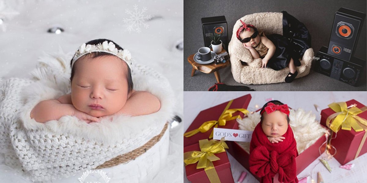 9 Portraits of Newborn Photoshoot Baby Chloe, Asmirandah and Jonas Rivano's Daughter, Beautiful and Adorable