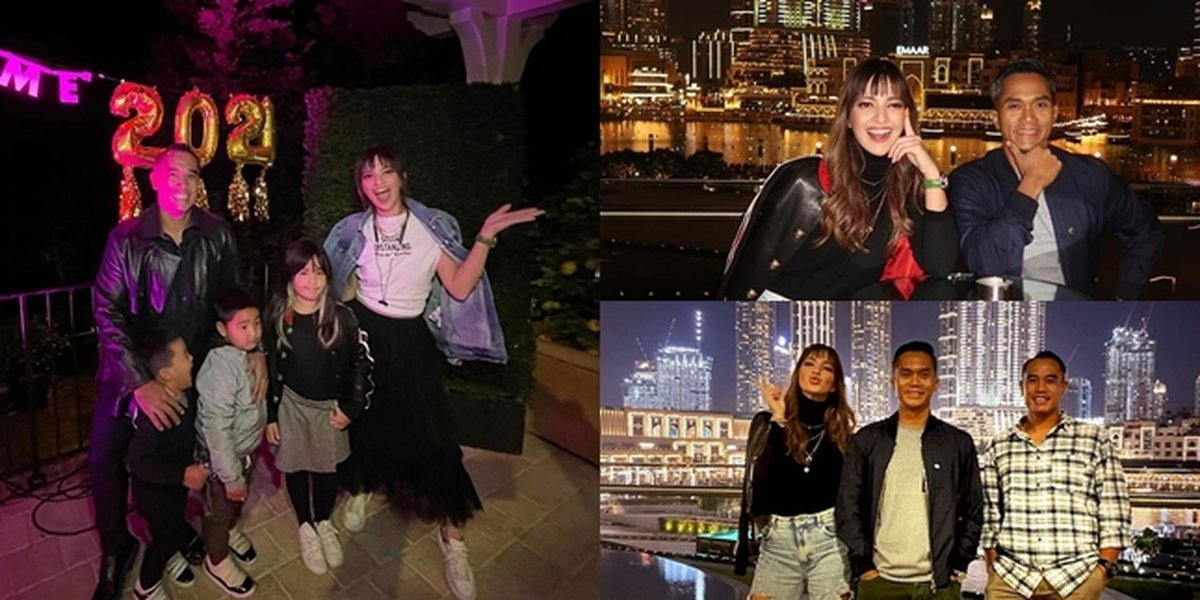 9 Portraits of Nia Ramadhani Celebrating New Year's Party with Family in Dubai, Flooded with Criticisms from Netizens