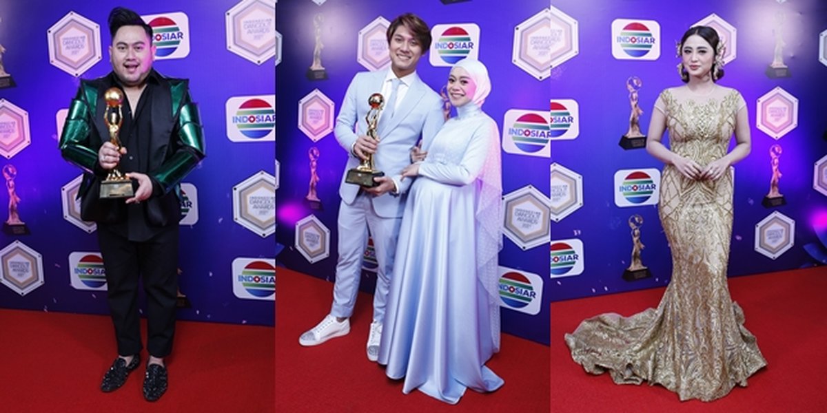 9 Stunning Appearances of Stars on the Red Carpet of the Indonesian Dangdut Award 2021, Nassar Wears a Robocop Costume - Beautiful Pregnant Lesti Shows Off Her Growing Baby Bump