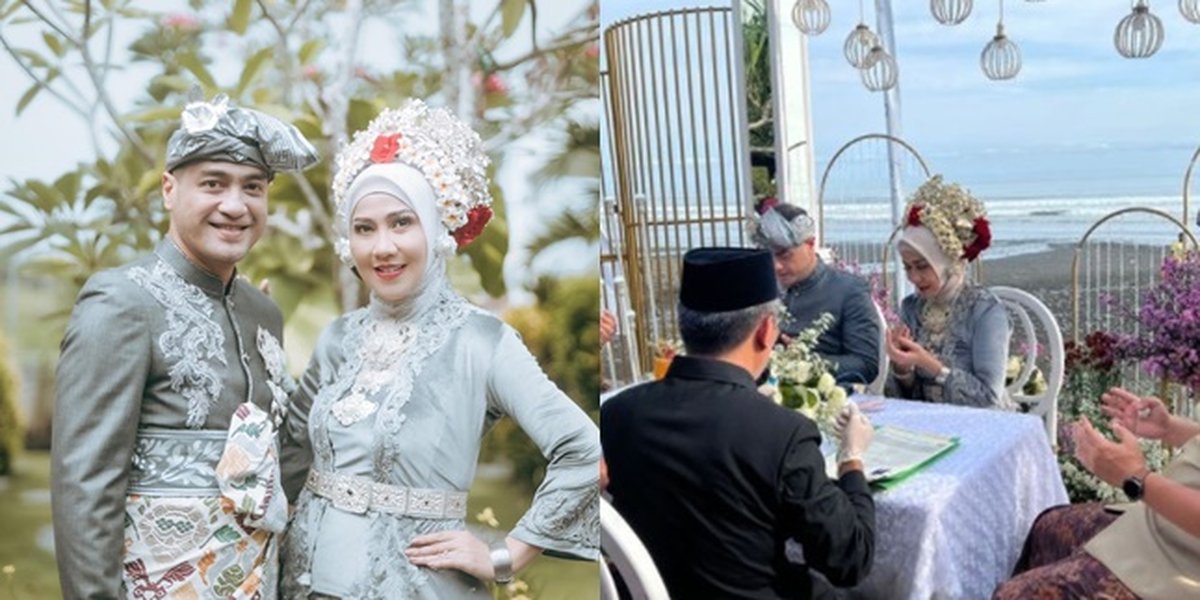 9 Photos of Venna Melinda's Appearance at the Wedding Ceremony, Elegant in Balinese Traditional Bridal Attire - Radiating Happiness Aura