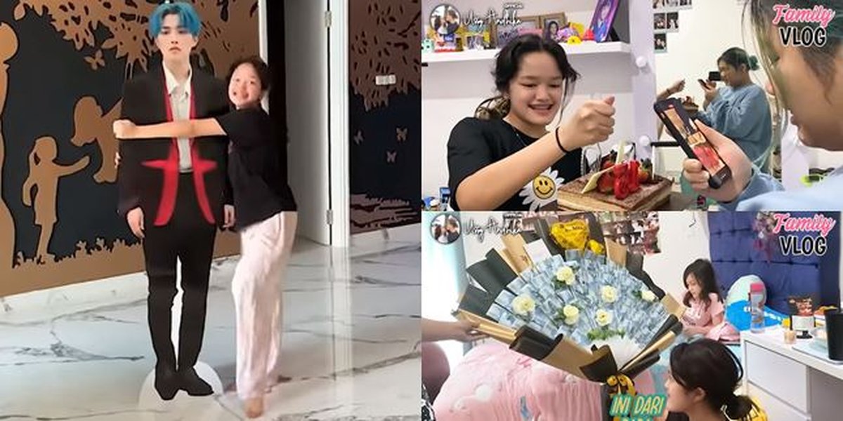 9 Portraits of Ara's 15th Birthday Celebration, Not Attended by Her Mother - Receives Luxurious Money Bouquet Gift