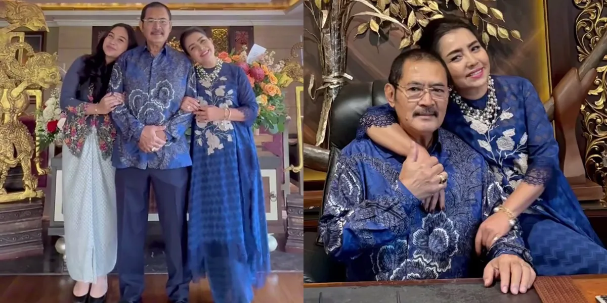 9 Photos of Bambang Trihatmodjo's Birthday Celebration, Mayangsari Embraces and Kisses Her Husband - His Cake is a Dollar