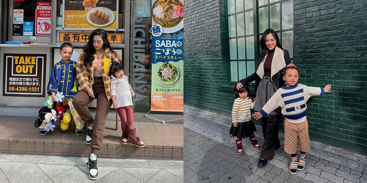 9 Photos of Rachel Vennya and Her Children Vacationing in Japan, So Happy - Having Fun at Disneyland to Universal Studios Japan