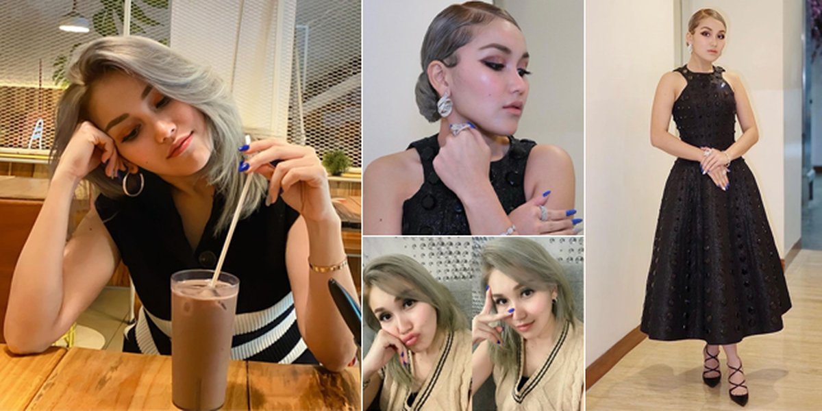 9 Photos of Ayu Ting Ting's New Hair that Turns Silver, Even More Beautiful and Said to Resemble a K-Pop Idol