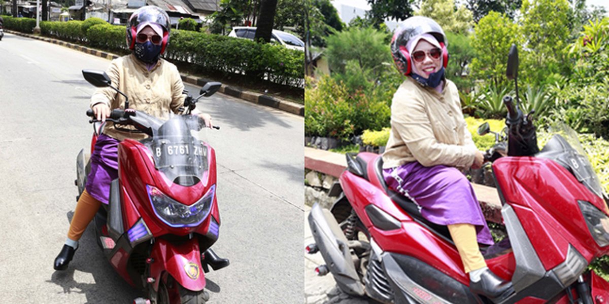 9 Potret Rohimah Former Wife of Kiwil Attending Divorce Verdict Hearing, Riding Motorcycle to Religious Court