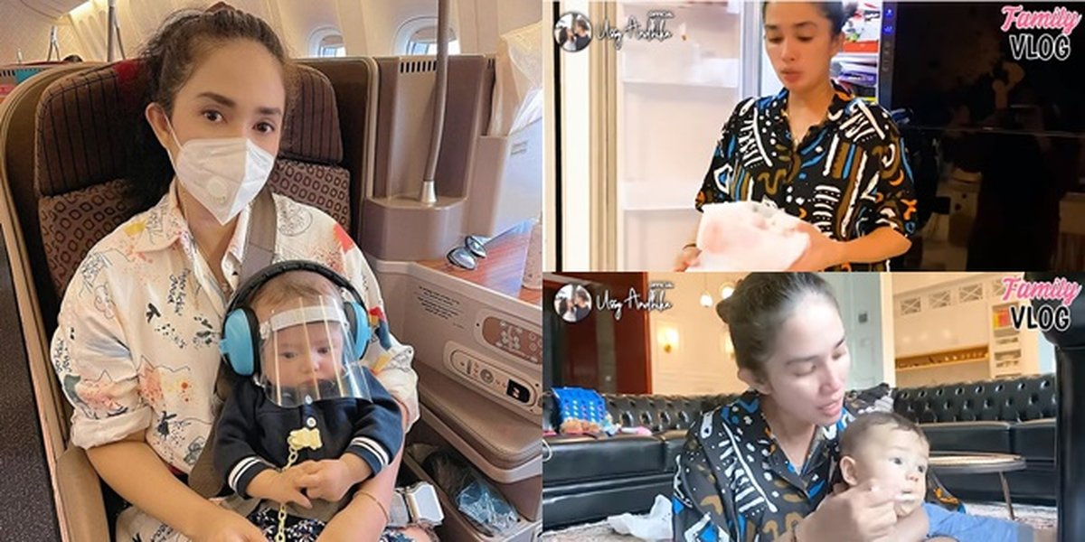 9 Photos of Ussy Sulistiawaty's Morning Routine, Busy Cooking and Feeding Baby Saka Herself