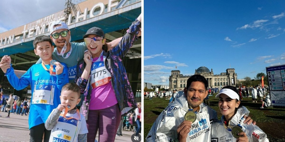 9 Photos of Indonesian Celebrities at the 2024 Berlin Marathon, Featuring Raffi Ahmad and Ibnu Jamil