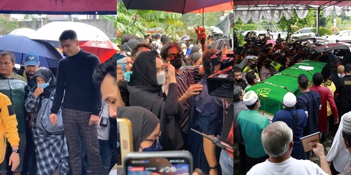 9 Photos of Celebrities Attending the Funeral Procession of Vanessa Angel and Bibi Ardiansyah, Including Celine Evangelista - Billy Syahputra