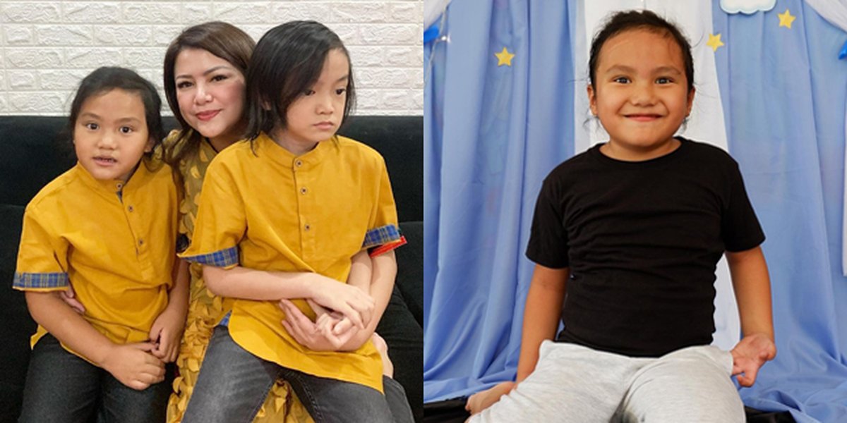 9 Potraits of Sigra Umar Narada, Anji and Wina Natalia's Special Needs Child, His Wide Smile Becomes the Center of Attention - Still Needs Speech Therapy