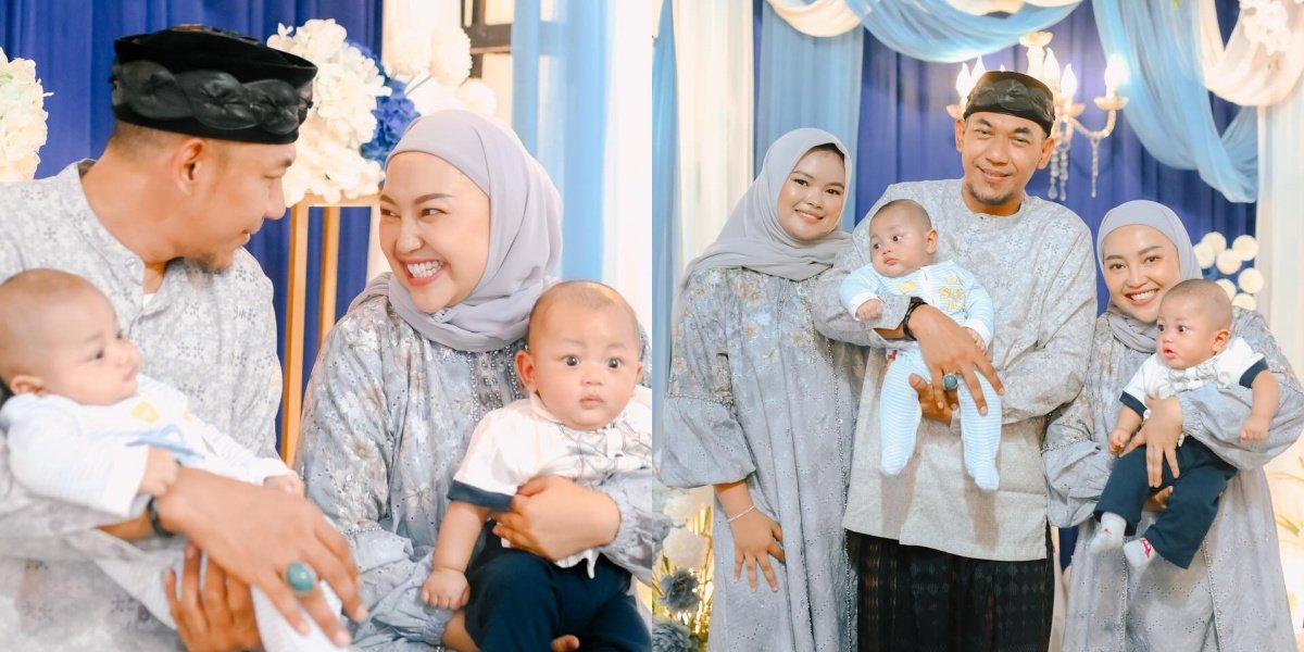 9 Photos of Aqiqah Celebration of Mpok Alpa, Raffa & Raffi Ahmad Getting Handsomer and Cuter