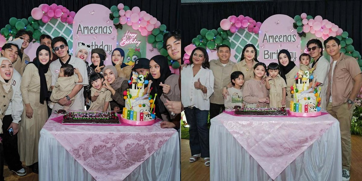 9 Photos of Ameena's Birthday, Aurel & Atta Halilintar's Child, Wearing Safari Outfits with Family, Grandparents Gathered Together