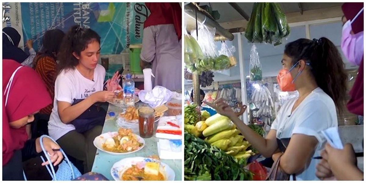 9 Potret Ussy Sulistawaty Shopping Alone at the Market, Spent 7 Million Rupiah - Treat Many People to Eat