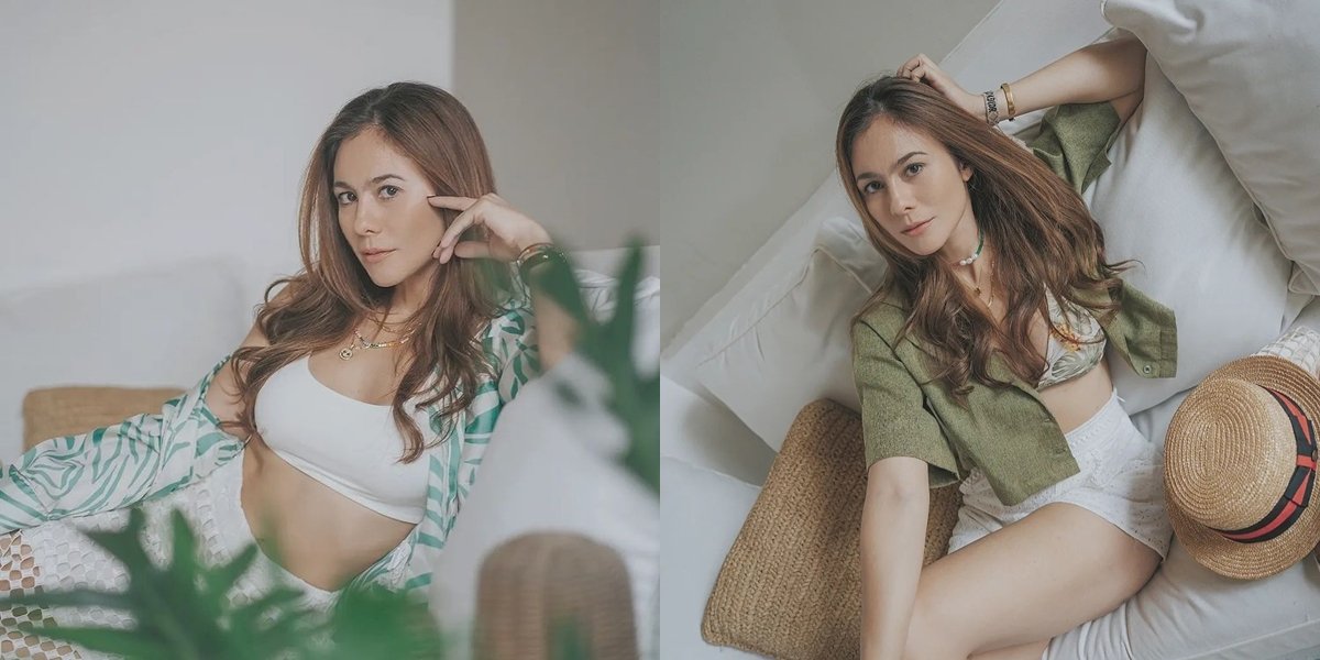 Teenager Loses Competition, A Series of Photos of Wulan Guritno Wearing Crop Top Showing Flat Stomach - Charming Hot Mom at the Age of Forty