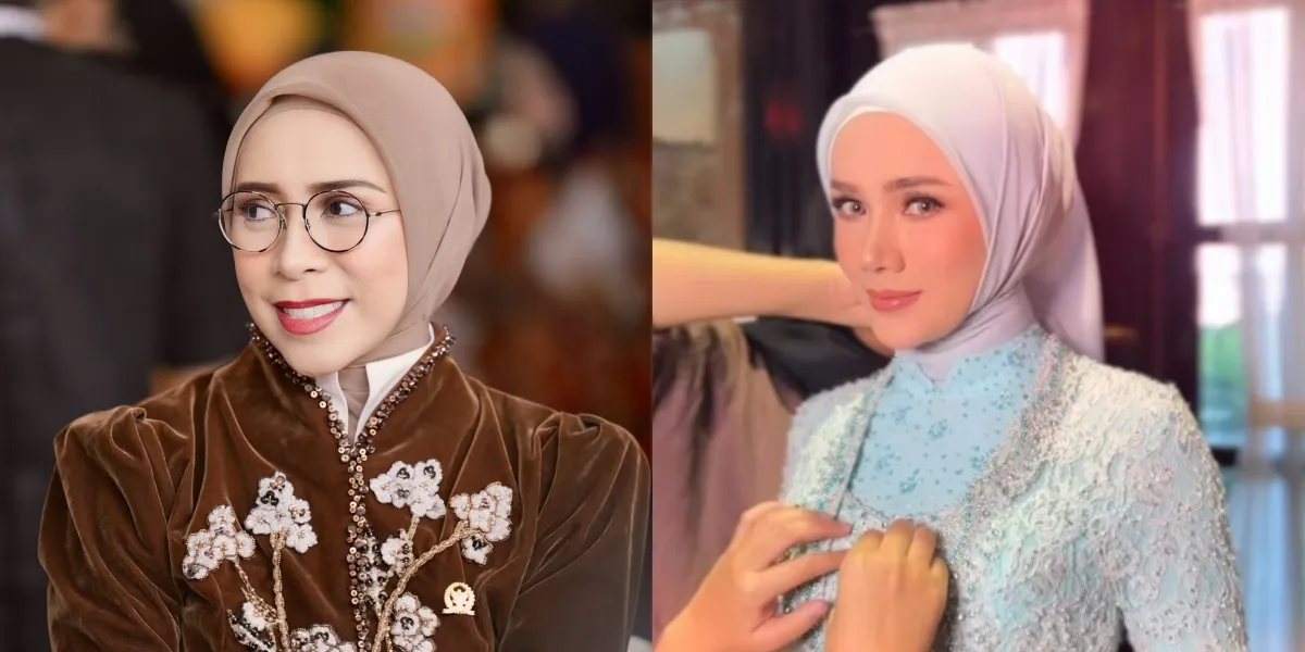 There is Mulan Jameela - Melly Goeslaw, Portrait of Artists at the Annual Session of the Indonesian Parliament