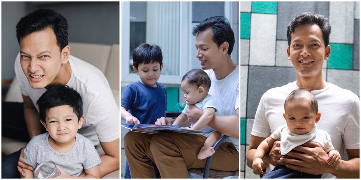 Very Cool, 10 Photos of Handsome Dad Fedi Nuril Taking Care of His Child - Netizens: Ideal Father!