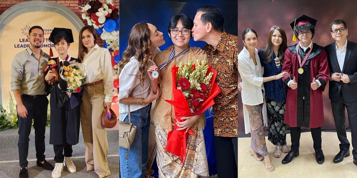 Accurate and Compact, Here are 8 Portraits of Former Celebrity Couples Attending Their Child's Graduation in 2023 - Show that Love Never Ends