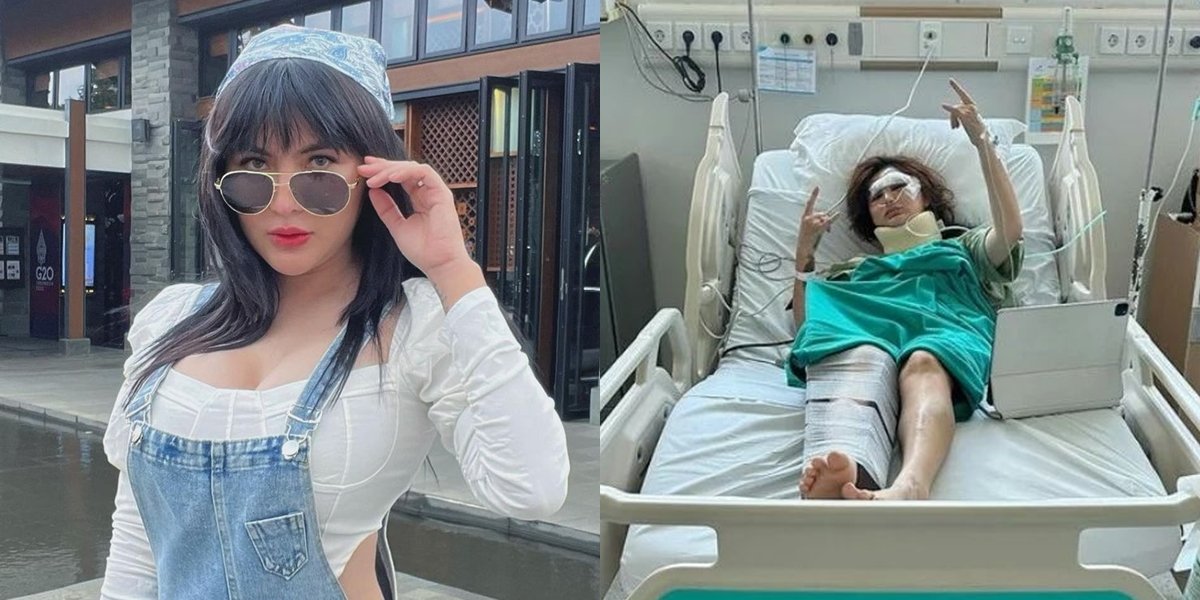 Experiencing an Accident on the Toll Road, a Snapshot of Angela Lee's Current Condition at the Hospital - Leg in a Cast and Swollen Face