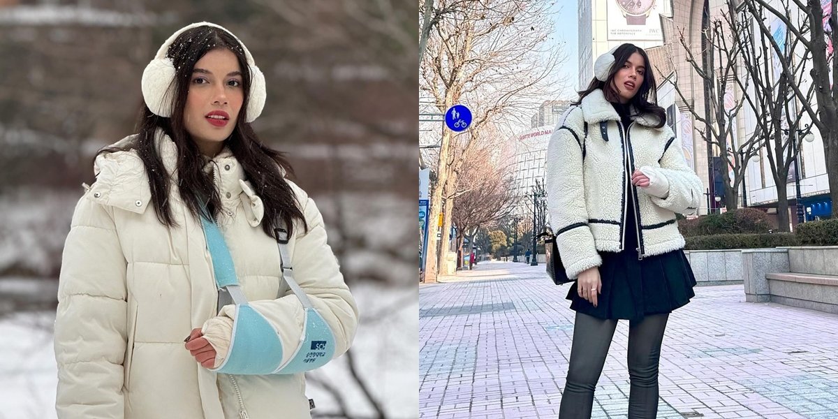 Experiencing a Fractured Bone, Here are 9 Photos of Sabrinna Chairunnisa Still Slaying During Vacation in South Korea Despite Having to Wear a Cast
