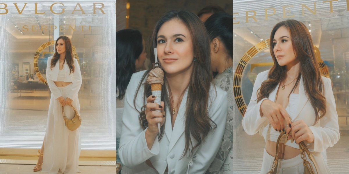 Anggun Bak Dewi Yunani, 10 Potret Wulan Guritno Attending BVLGARI Event - Photos Holding Ice Cream Look Beautiful