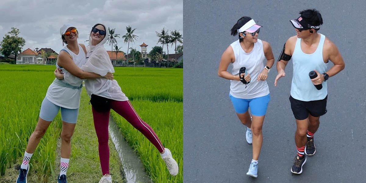 Anti Mager, 9 Awesome Photos of Rini Yulianti During Exercise - More Enthusiastic Accompanied by Handsome Korean Husband
