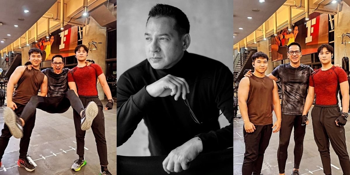 Ari Wibowo Exercises with His 2 Children, Still Strong and Muscular Despite His Age