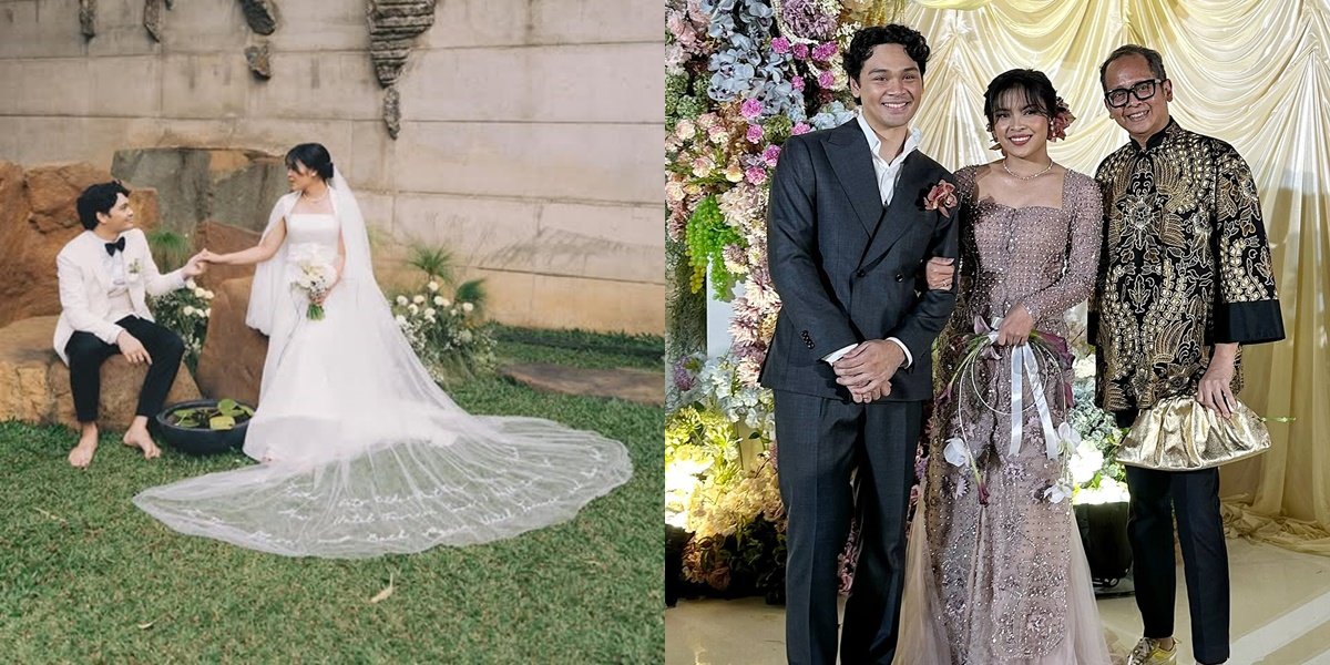 Athlete Marries Singer, 8 Photos of Georgia Mariska Tunjung on Her Wedding Day - Looking Elegant in a Beautiful Dress