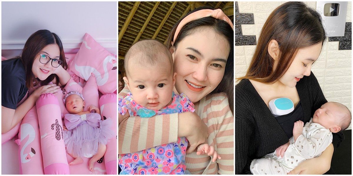 Aura Motherhood Shining Brighter, 10 Portraits of Nella Kharisma When Taking Care of Baby Gendhis