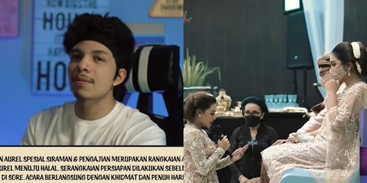 Aurel Hermansyah Performs Watering and Religious Gathering, Check Out 8 Photos of Atta Halilintar's Reaction That Made Him Cry