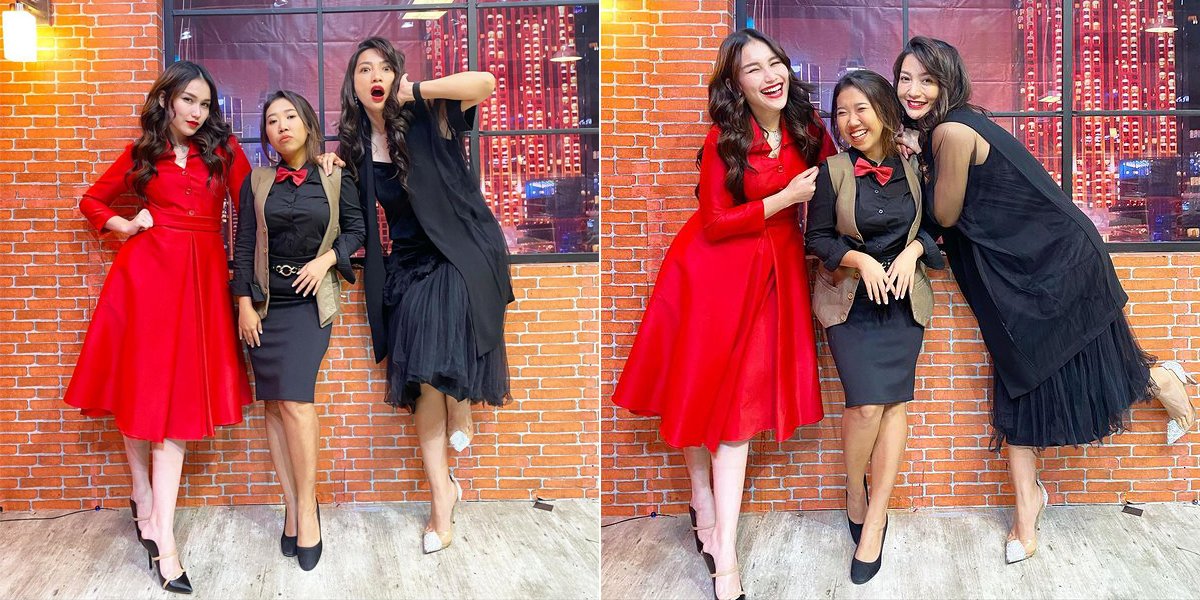 Ayu Ting Ting Wears a Red Dress, Netizens are Focused on Her Very White and Smooth Legs Like Porcelain