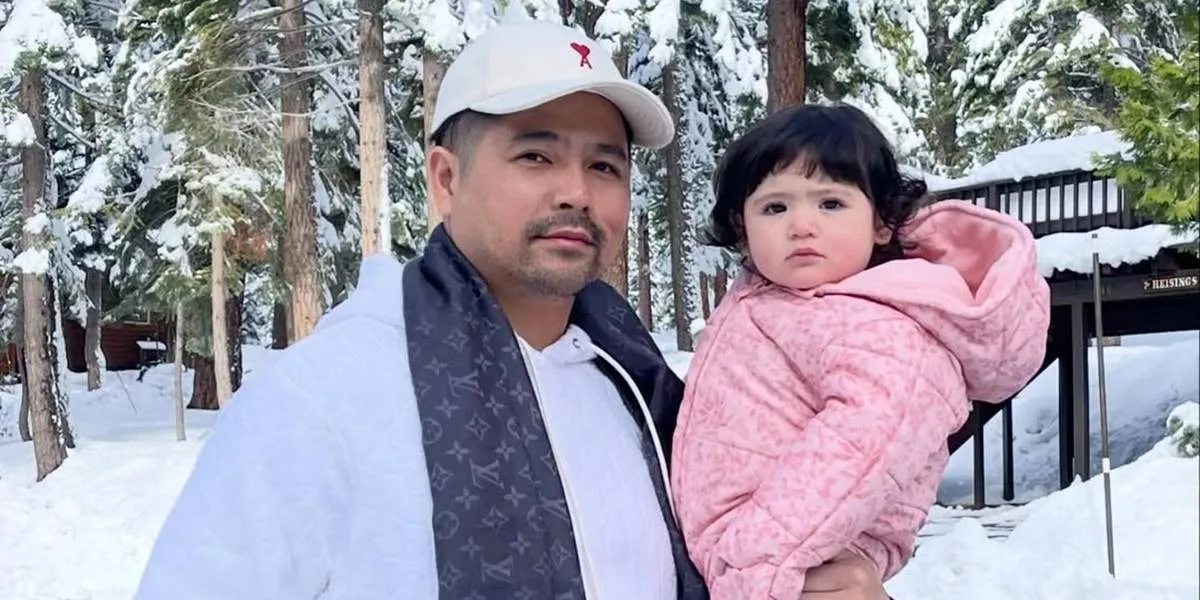 Baby Hagia, Jedar's Child, Carried by Uncle Erick Bana, Cuter than a Snowman