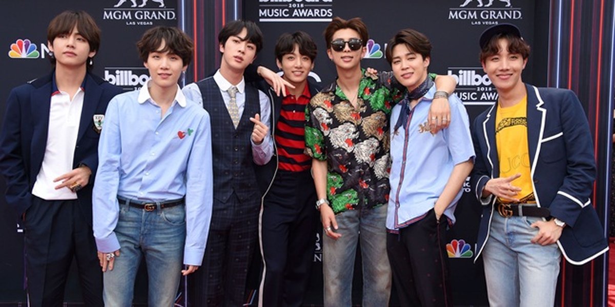 Akun Resmi Brand Gucci Unggah Foto BTS di Red Carpet BBMAs 2018, ARMY:  Jadikan Mereka Modelnya!