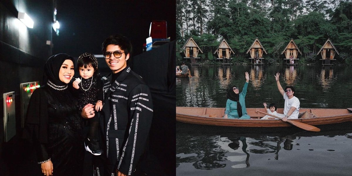 Bak Babymoon, Ini 8 Potret Aurel Hermansyah and Atta Halilintar Staycation at Dusun Bambu - Bandung, Enjoying a Boat Ride Together with Ameena