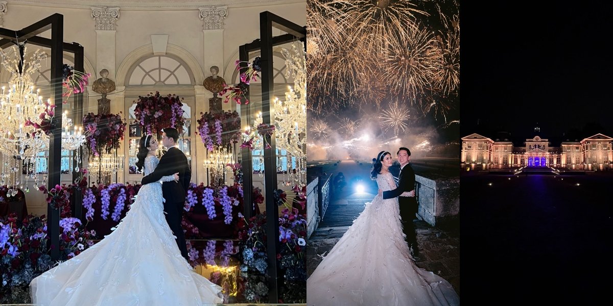 Like a Fairytale! Kevin Sanjaya and Valencia Tanoe's Reception Held in a Luxurious Castle, Grand Fireworks Party