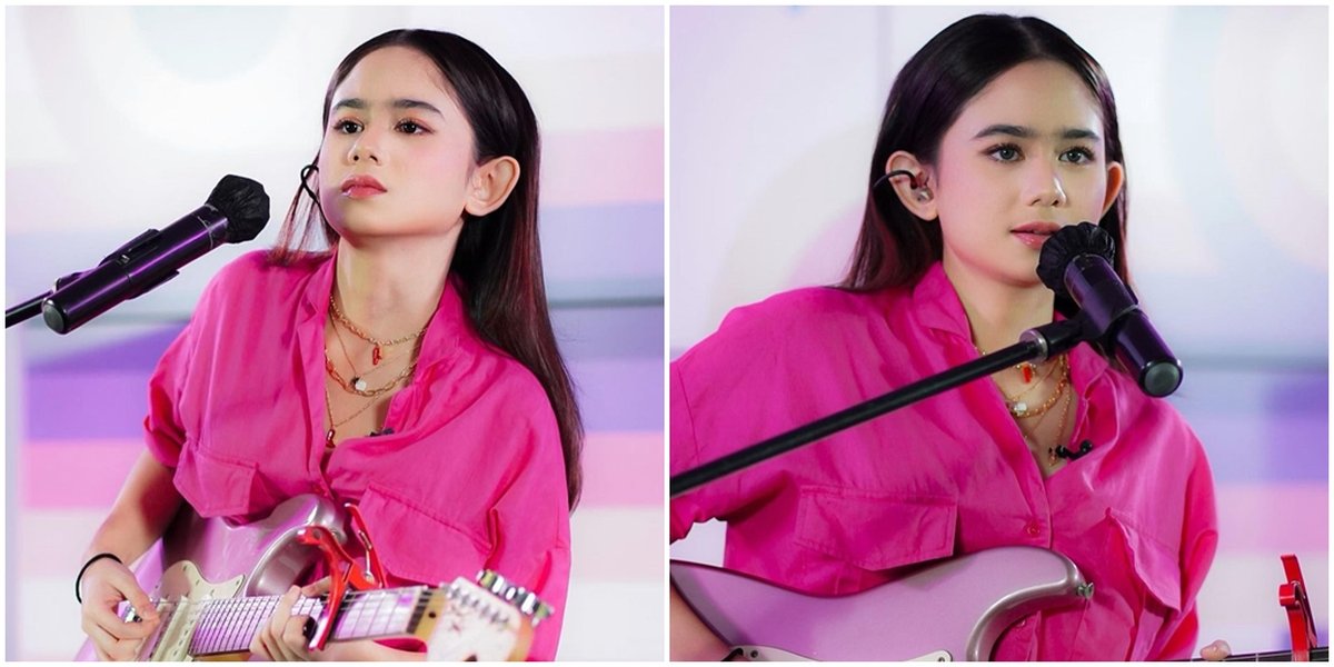 Like a Lady Rocker, 8 Beautiful Photos of Tissa Biani Playing Guitar and Singing - Maia Estianty Gives Positive Comment