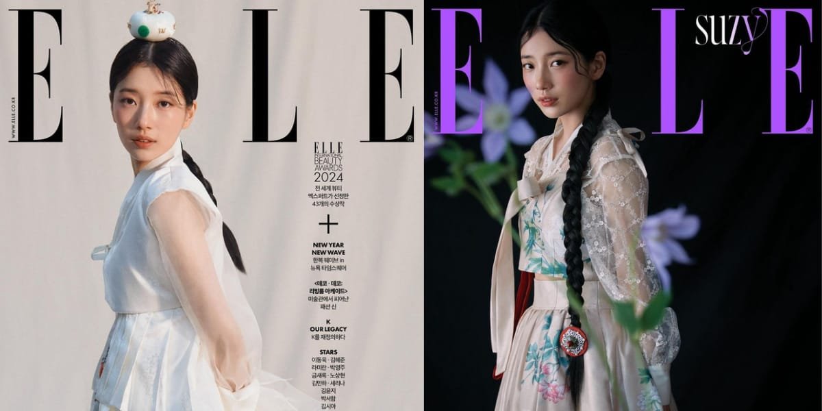 Like a Royal Princess! 8 Beautiful Pictures of Suzy Wearing Hanbok in Photoshoot with Elle Korea January 2024