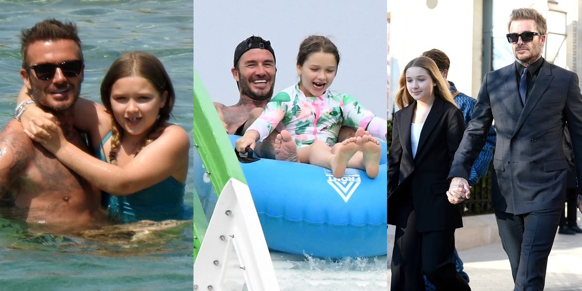 Little Queen! 26 Portraits of David Beckham with Harper Beckham, Always Holding Hands with the Little One