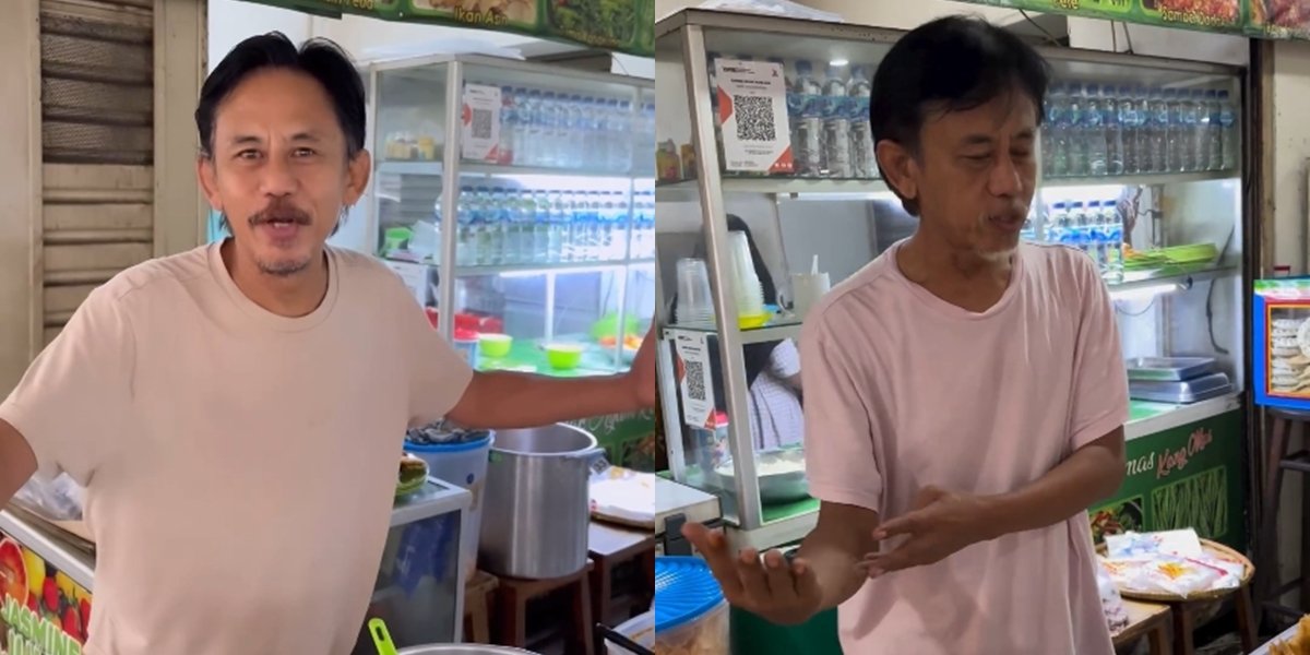 Switching Gears, Here are 8 Photos of Epy Kusnandar Shamelessly Selling Food at a Canteen to Pay Off Debt