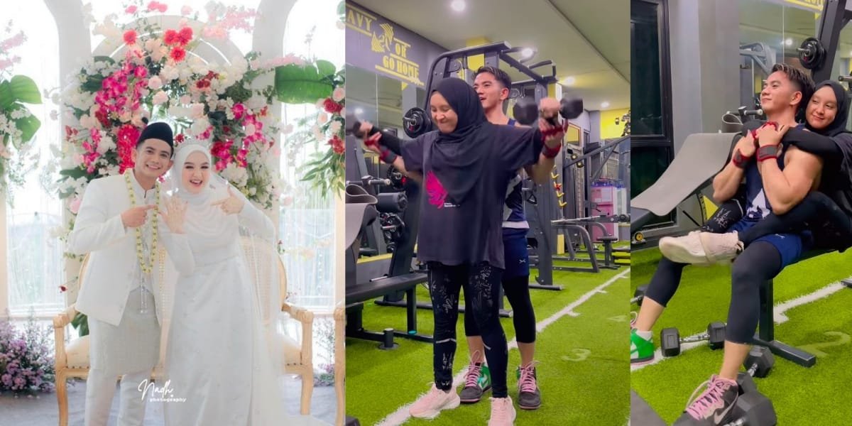 Just Married! 8 Cool Photos of Rizki DA Gymming with His Wife - Showing Their Romance!