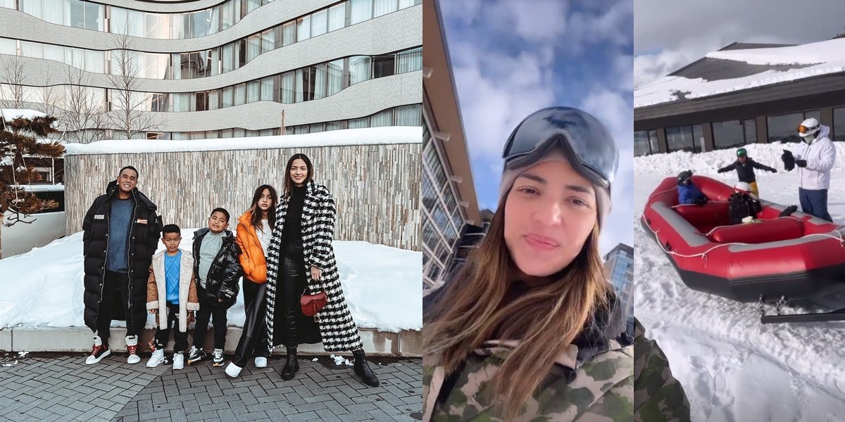 Just Returned from Vacation in the US, Nia Ramadhani's Pictures Inviting Children to Ski in Japan - Netizens: The Real Sultan