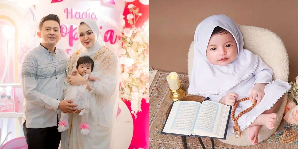 Just Aqiqah, Here Are 7 Portraits of Baby Hagia, Kiki The Potters' First Beautiful and Adorable Daughter