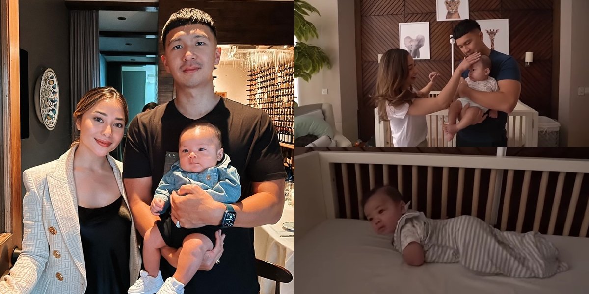 At Only 5 Months Old, Baby Izz Starts Sleeping Alone, Here are 8 Photos of Baby Izz Woken Up by Nikita Willy Early in the Morning - Previously Sick Due to Jakarta Pollution