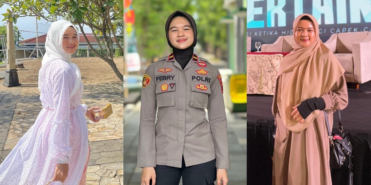 180 Degree Difference, 10 Portraits of Beautiful Policewoman Ipda Febryanti When Off Duty - Netizens: Ukhti Mode On