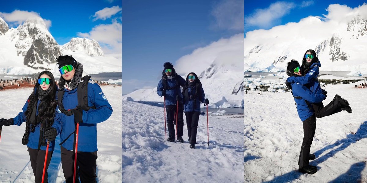 Here are the Details of Guntur Triyoga and Apris Devita's Vacation in Antarctica, like Watching National Geographic