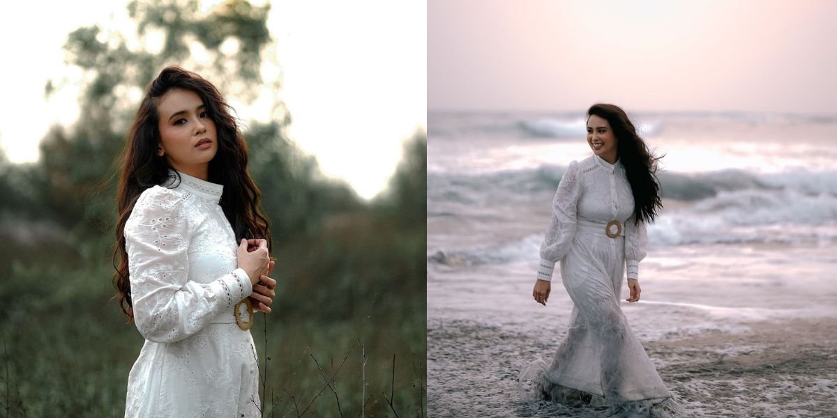 Here are the Results of Ayushita's Photoshoot at Parangtritis Beach Yogyakarta, Looking Beautiful with a Cheerful Smile