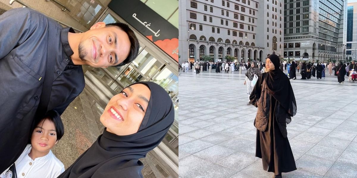 Recently, Ayudia Bing Slamet along with her husband and child performed the umrah pilgrimage.