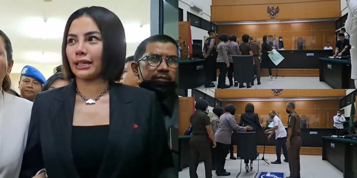 Berang Accused of Pretending to be Sick, Moments of Nikita Mirzani Getting Angry in the Courtroom Until Slamming the Microphone