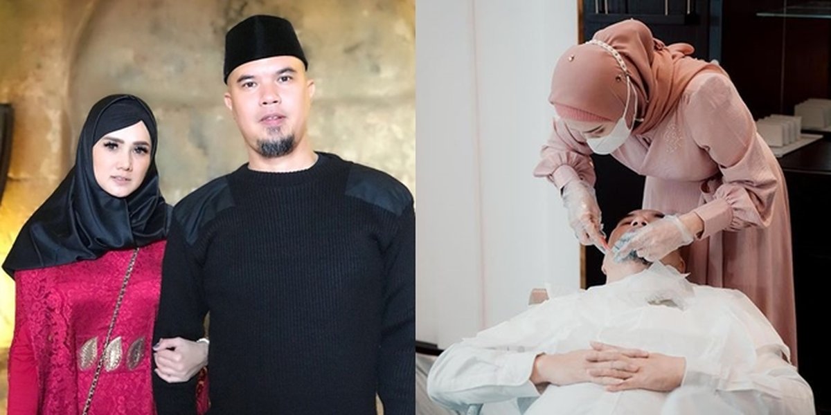 Dedicated, Portraits of Mulan Jameela's Main Job as a Wife: Prepare Clothes - Shave Ahmad Dhani's Beard