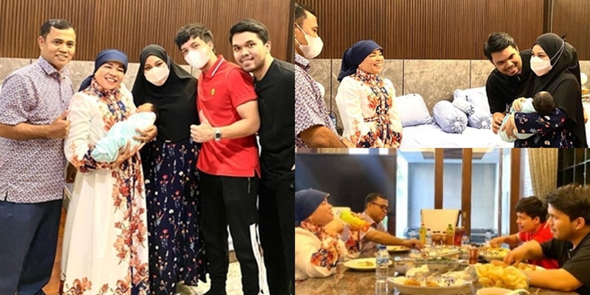 Give a Big Gift, Here are 11 Photos of Haji Faisal When Visiting Baby Ameena - His closeness with Thariq Halilintar is Highlighted