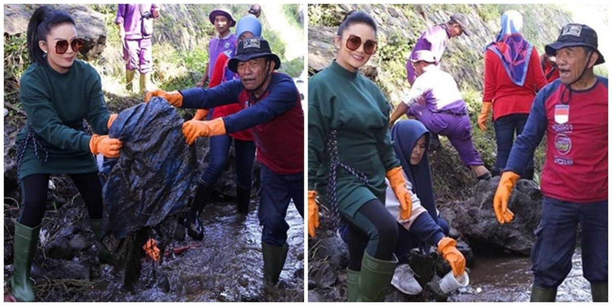 Clean the River, Netizens Focus on Krisdayanti's Outfit