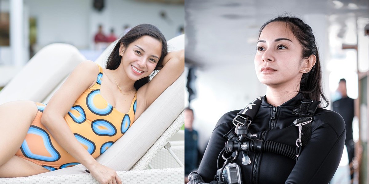 As a Happy Single Mother, Kirana Larasati's Photos are Getting Hotter and More Active as a Diving Instructor